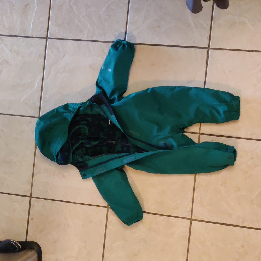 Baby's teal waterproof lined snowsuit - Picture 14 of 14